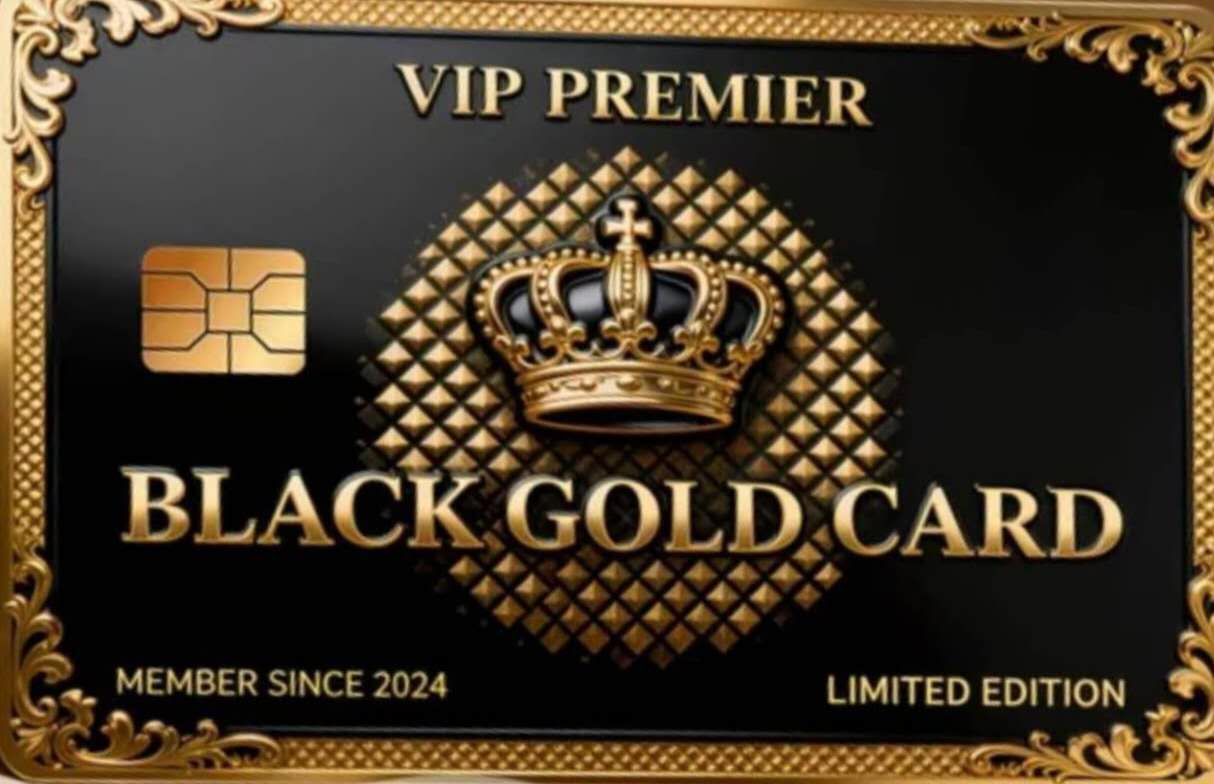 VIP PREMIER BLACK GOLD CARD